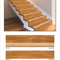 Carreaux de marche en porcelaine Vistaar, finition mate, design bois, antidérapants, pour intérieur, 300x1200/1200x200, épaisseur 11 mm