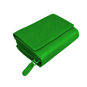 Ready Ship Women's Genuine Leather Fashion <b>RFID</b> <b>Wallet</b> Short Zipper Waterproof Coin Purse Wrist Handbag Daily Use Polyester - Product Image 1