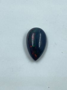 Black Natural <b>Fire</b> Opal Pear Cut Loose <b>Stone</b> 4.67Carat 10.70x17.60MM for Jewelry Making - Product Image 5
