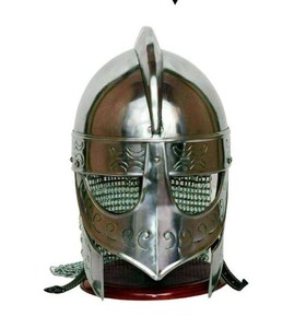 Casco de Guerrero Medieval de Metal, Casco Decorativo de Armadura, Réplica Hecha a Mano, Disfraz Histórico, Decoración Coleccionable para el Hogar - Product Image 5