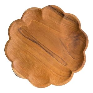 Finest Quality Modern Rectangular Wood Serving <b>Tray</b> <b>Handles</b> Eco-Friendly Dishwasher Safe Multifunction Platter for Kitchen Home - Product Image 5