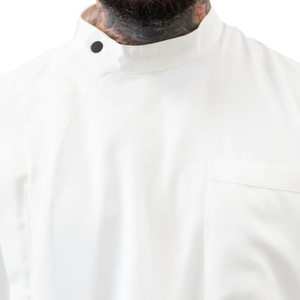 Chaleco de Barbero Clásico Personalizable para Hombre, Chaqueta Blanca Transpirable de Poliéster con Nombre y Logotipo para Trabajo en Salón - Product Image 6