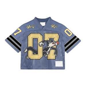 Camiseta Deportiva Personalizada de Malla para Fanáticos del Fútbol Americano, Secado Rápido, Tallas Grandes, Impresión de Nombre y Número del Equipo, Unisex para Adultos - Product Image 5