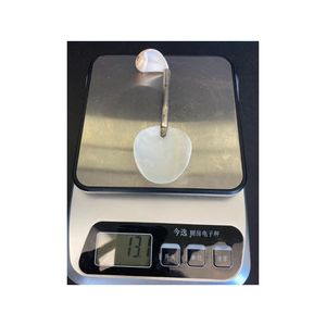Heart-Shaped Mother of Pearl shell Spoon With Metal Handle Handmade Minimalist Design For Dessert Serving - Product Image 1