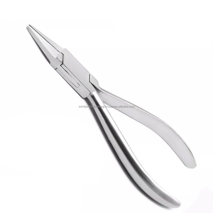 WPS-DP-23 Alicates de punta plana manuales para ortodoncia, herramienta de precisión de acero inoxidable para laboratorio dental, para ligaduras, alambres y lazos. - Product Image 3