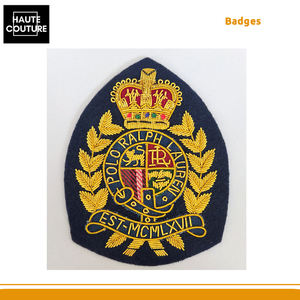 ตราปักมือลายใบไม้พร้อมมงกุฎ ขนาด 8 x 10 ซม. งานแฮนด์เมดขายดีที่สุด เหมาะสำหรับติดเสื้อแจ็คเก็ตและเสื้อเบลเซอร์ - Product Image 2