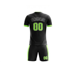 Ensembles d'uniformes de football respirants pour adultes, design personnalisé, manches courtes, séchage rapide, vente en gros, tenue d'entraînement, nouveau style, service OEM - Product Image 2