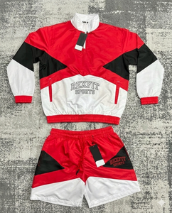 Ensemble de survêtement d'été pour hommes Rexfit Sports, veste coupe-vent et pantalon de haute qualité, vente en gros - Product Image 1