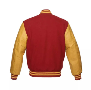 Embroidered Men Outdoor College Sports Baseball Letterman <b>Jacket</b> Bomber <b>Jacket</b> <b>Patchwork</b> Varsity <b>Jacket</b> - Product Image 3