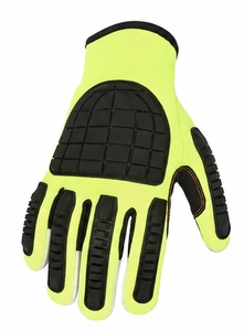 Gants de travail pratiques résistants aux chocs, design ergonomique moderne, revêtement en nitrile sur la paume, niveau de protection contre les coupures ANSI/ISEA 4, respirants et confortables - Product Image 3