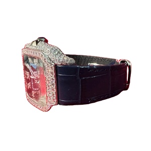 Montre Dropshipping Hip Hop VVS Moissanite avec Diamants, Bracelet en Cuir Acier Inoxydable, Chronographe, Logo Personnalisé, Montre Mécanique - Product Image 1