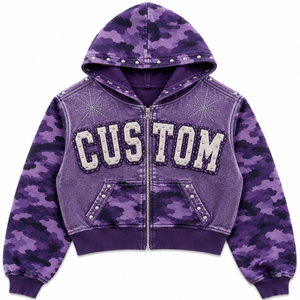 Sudadera con Capucha Extra Grande de Algodón Grueso Estilo Y2K Personalizada, Fábrica OEM ODM - Product Image 1