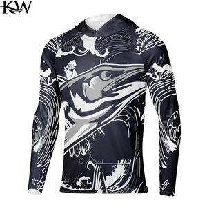 Jersey con Capucha para Pesca, Personalizado con Impresión por Transferencia de Calor, 100% Poliéster, UPF 50, Secado Rápido, para Hombre, Verano 2026 - Product Image 1