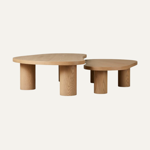 Mesa de Centro de Madera de Teca Sólida de Lujo, Diseño Contemporáneo de Mesa Baja para Muebles de Sala de Estar - Product Image 2