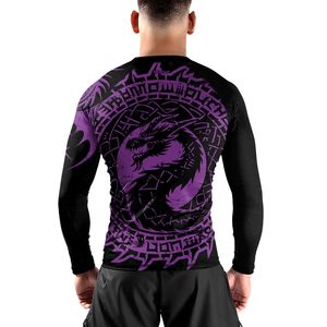 เสื้อแรชการ์ด OEM แบบกำหนดเองได้ สำหรับทุกเพศ UPF 50 สำหรับกีฬากลางแจ้ง ป้องกันรังสียูวี ระบายอากาศ ป้องกันกลิ่น ผลิตจากโพลีเอสเตอร์แบบรัดรูป ขายส่ง OEM UPF 50 - Product Image 4