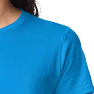 Camiseta de Algodón de Peso Medio para Mujer, Manga Corta, Cuello Redondo, Informal, Suave, Transpirable y Cómoda para Uso Diario, Venta al Por Mayor - Product Image 5
