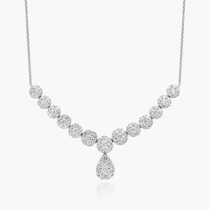 Mirage Diamond <b>Necklace</b> In White Gold - Product Image 1