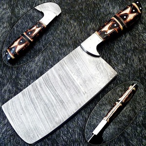 Cuchillo de Cocina BA ENTERPRISES, Premium, de Grado Industrial, Forjado a Mano, de Acero de Damasco, de 12 Pulgadas, con Mango de Madera |   Chef - Product Image 5