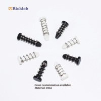 Rivets à ressort en nylon certifiés RoHS REACH, attaches en plastique pour clips de montage de dissipateurs thermiques et ventilateurs de CPU
