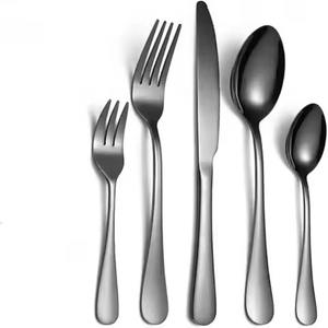 Ensemble de couverts en acier inoxydable design, cuillère, fourchette, couteau, collection de vaisselle pour la maison, la cuisine, le restaurant, le banquet - Product Image 1