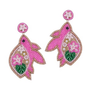 Pendientes de cuentas con diseño navideño, especiales para fiestas, joyería de moda, pendientes de cristal con pedrería de Glowin Fashion - Product Image 3