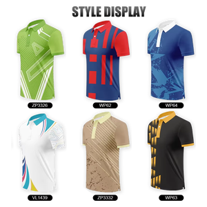 Chemise décontractée à manches courtes 100 % polyester à séchage rapide pour homme, idéale pour le golf et l'entraînement sportif - Product Image 3