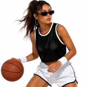 Camiseta Deportiva Corta de Malla para Mujer, Estilo Fútbol Americano, Personalizable, Fabricante y Proveedor Mayorista OEM - Product Image 3