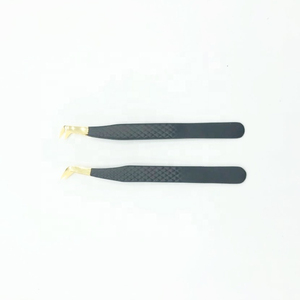 Pince à cils courbée de haute précision en acier inoxydable, outil de beauté pour extensions de cils - Product Image 6