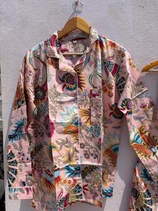 Ensembles de pyjamas à imprimé floral, ensembles de pyjamas en coton indien, ensembles de pyjamas de nuit, robes de nuit, vêtements bohèmes, cadeaux pour elle, Wo - Product Image 4