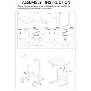 <b>Black</b> Removable P2 15MM Chipboard and Steel Console <b>Table</b> with <b>Side</b> <b>Tables</b> 15MM Steel and 15MM Chipboard Material - Product Image 6