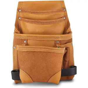 Professional Best Quality Solid Material Tool Bag With Belt for Sale Premium Quality Men's PU Leather Tool <b>Kit</b> Belts - Product Image 5