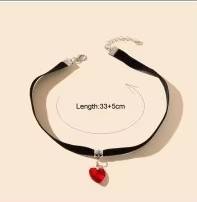 Collana Gotica con Fiore in Pietra Naturale, Catena in Bambù, Choker in Lega di Zinco, Collare in Pizzo, Lussuosa e Trendy, Unisex, per Uso Quotidiano e Anniversario - Product Image 3