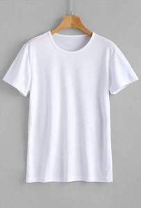 Camiseta de Hombre de Alta Calidad, 100% Algodón, Tejido de Punto, Talla Grande, Estilo Casual de Verano, Estampada, Hombros Caídos, Manga Corta - Product Image 6