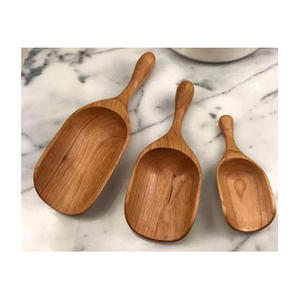 Hand Polished Olive Wood Kitchen Spoon with Long Handle for Easy Cooking and Serving - Product Image 4