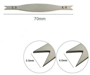 Pince à épiler fixe ophtalmique Braunstein en acier inoxydable allemand 70 mm 3,5 mm-4,0 mm, non magnétique, instrument chirurgical par Tegra - Product Image 1