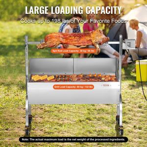 52W 198LBS arrosto allo spiedo barbecue alla griglia per arrostire il pollo di agnello di maiale - Product Image 3