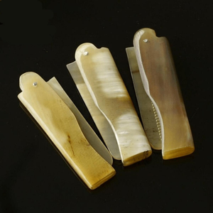 Peigne de poche en corne de buffle de qualité supérieure, fait main, pour le lissage des cheveux, la barbe et la moustache, accessoire de coiffure et de toilettage - Product Image 2