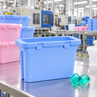 Boîte d'emballage en plastique PP pour capsules de lessive et perles parfumées, conteneur de stockage pour emballage de vente au détail