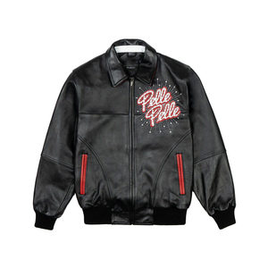 <b>Vintage</b> Men's Winter Leather Lettermen <b>Jackets</b> Stand Collar High Street <b>Varsity</b> <b>Jackets</b> Windproof Breathable Quick Dry <b>Jacket</b> - Product Image 1