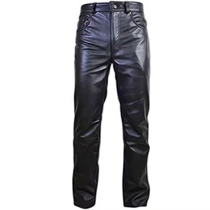Pantalons en cuir personnalisés pour hommes, fabriqués en cuir de haute qualité, vente chaude, design personnalisé, pantalons en cuir haut de gamme pour hommes - Product Image 4