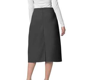 Jupe de travail personnalisée de haute qualité en coton avec logo sur mesure pour la vente en ligne – Jupe médicale pour femme - Product Image 2