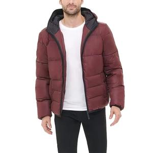 Blouson matelassé personnalisé en gros, excellente qualité, respirant, hiver, décontracté, imprimé, polyester/nylon, fermeture éclair, col montant, pour homme - Product Image 6