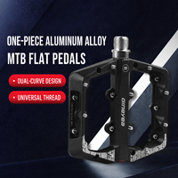 Pédales plates en aluminium pour VTT, plateforme large 105x99mm, broches antidérapantes, roulements doubles scellés, axe en CrMo C5100