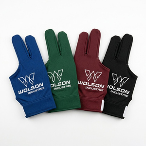Guantes de Snooker de Tres Dedos Wilson Industry Premium, Ajuste Cómodo para Jugadores Profesionales de Billar, Poliéster/Lycra - Product Image 3