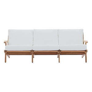 Sofá de Madera Maciza de Teca para Exteriores, Sofá de Jardín para Restaurante, Muebles de Decoración para Terraza - Product Image 2