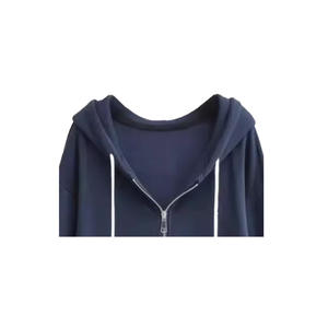 ชุดเดรสสเวตเชิ้ตผ้าแคนวาสคอตตอน 100% สำหรับผู้หญิง รุ่นฤดูหนาว/ฤดูใบไม้ผลิ เป็นมิตรกับสิ่งแวดล้อม ระบายอากาศได้ดี กันลม  ลายนูน  ทรงโอเวอร์ไซส์ - Product Image 4