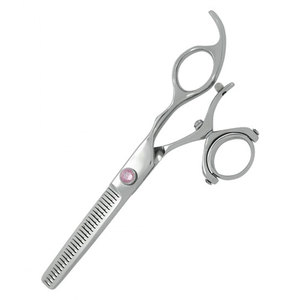 Premium German Stainless Steel Professional Salon <b>Barber</b> Hair Thinning Scissors Sharp Precision <b>Blade</b> Removable Finger Rest - Product Image 3