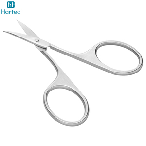 Ciseaux à ongles incurvés en acier inoxydable avec manches en acier, outils de soin des ongles des doigts et des orteils, ciseaux à cuticules pour salon et usage domestique - Product Image 2