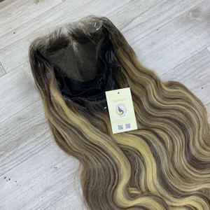 Perruques en cheveux humains naturels noirs et mèches ondulées, avec closure HD suisse 5x5, livraison rapide, pour femme noire - Product Image 2