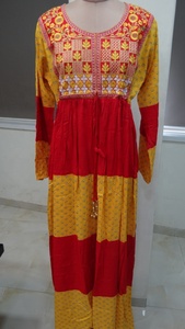 Latest Design Cotton Embroidery <b>Printed</b> Kaftan Moroccan Dubai Abaya <b>Islamic</b> Women'S Muslim Dress - Product Image 5